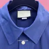 23SS Designer Men's Dress Shirt Detachable Sleeve Shirt Cardigan Men's Solid Narrative Theme Cotton EndorphineG Letter Long Sleeve Shirt Bowling Shirt M-XXXL