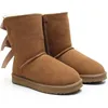 Designer Boots Australia Tazz Kaptaki Tasman Womens Winter Booties Buty Girl Klasyczne buty śnieżne Krótki łuk Furtura Czarne kasztanki różowe buty Bowtie Rozmiar 4-14