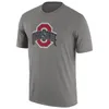 Kolej Ohio State Buckeyes T-Shirt Özel Erkekler Kolej Futbol Jersey Crew Boyun Kısa Kollu Tişört Yetişkin Boyut Baskılı Gömlek