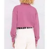 23SS Isabels Marants 디자이너 스웨트 셔츠 후드 패션 클래식 스타일 무리 인쇄 고 칼라 여성 캐주얼 다목적 면화 후 까마귀 스웨터 탑