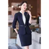 Two Piece Dress UNXX Office Clothes 2023 Spring Autumn Women Skirt Suits Egelant Ladies Formal Wear 2 Set Uniform Black Blazer Suit