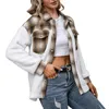 Vestes Femmes 2023 Mode d'hiver Femmes Meulage Laine Peluche Chemise à carreaux Streetwear Casual Dames Top Blouse à manches longues Manteau