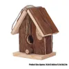 Dekoracje ogrodowe ptak dom drewniany wiszący styl retro do dekoracji na świeżym powietrzu