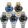 Relógio de luxo Cola Luminous Pepsi WatchWatches Automático Mecânico 40mm 904L Aço Inoxidável Azul Preto Cerâmica Vidro Safira Super montre de luxe presente Mens Watch