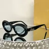 LW zonnebril voor dames gegalvaniseerd logo dikke plaat 40110 Designer zonnebril herenmode retro rond frame originele doos