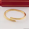 Hot Sale 2023 New diamond Bracelet Designer gold bangle for men Luxury Jewelry For Women Fashion bracelet Titanium Steel Gold-Plated Craft Never Fade Not Allergic