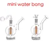 Großhandel Glasbong-Wasserpfeifen Ash Catcher 6Arm Tree Perc Bunte Ashcatcher Water Dab Rig Bongs Pipe Bubbler mit 14-mm-männlichem Rauchölbrenner oder Tabakschale