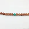 ST0246 Turquoise 108 Mala Beads Necklaces Third Eye Chakra Necklace Bohemian Tassel Necklace Knotted Stone Jewelry192z