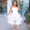 Homecoming Gown White Evening Dresses Prom Party Gown Formal Lace Up Custom Plus Size Zipper New Mermaid Sweetheart Satin Tulle Ivory