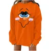 Women's Hoodies Sweater Christmas 2023 Women Oversize Shirt Long Sleeve Tree Snowman Plus Size Sweatshirts #H