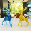 Decorative Objects Figurines Deer Sculptures and Statuettes Home Decoration Resin Animal Elk Figurine Table Accessories Art Deco for Coffee Room Xmas Gift 230928