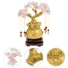 Decorative Flowers Crystal Lucky Tree Tabletop Decor Money Ornament Asian Home Decoration Adornment Japanese Delicate Fortune Display