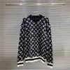 Men's Plus Size Sweaters Jacquard cardigan round neck sweater Unisex women's sweater Fashion high street letter printing L9-99