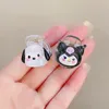 2,5 cm Transparent Glitter Kuromi Pince À Cheveux Griffe Lapin Doux Femmes Filles Mini Griffes De Cheveux Enfants Pince En Plastique Porte-queue De Cheval Chapeaux Accessoires De Cheveux 2750