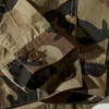 Chemises décontractées pour hommes Camouflage Cargo Chemise Hommes Mode Jeunesse Japonaise Rétro Manches Longues Veste Veste Vieille Poche Lavée