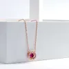 Naszyjnik swarovski projektant luksusowy moda damskie naszyjnik taniec serce lśniący kryształowy kolor Naszyjnik dla kobiet