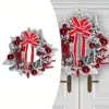Dekorativa blommor dörr dekoration julkrans semester hem dekor hushåll inomhus ornament utomhus plast säsong trappor