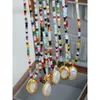 Ожерелья с подвесками Высококачественный особый дизайн Легкий роскошный этнический стиль Цветные аксессуары из бисера ручной работы Ожерелье с жемчугом для женщин