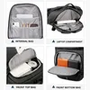 Sacs d'école Sac à dos pour ordinateur portable 15,6 pouces Sac de voyage étanche de grande capacité pour hommes d'affaires Multifonctionnel Chargement USB Sacs à dos pour étudiants