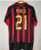 AC Retro Soccer Jerseys 1990 2000 2006 2007 2009 2012 2012 Milan Football Shirt 1988 1996 97 Milans van Basten Kaka Inzaghi Ronaldinho Vintage Classics Jerseys