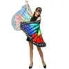 Foulards Halloween Festival Rave Robe Fée Cosplay Accessoire Cape Papillon Costume Ailes Châle Écharpe