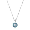 Designer Fashion Women Matching Round Necklace Crystal Devil's Eye Clavicle Chain Light Simple Design