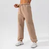 Pantaloni sportivi AL Yoga Tessuto sottile Pantaloni sportivi a vita larga Pantaloni da donna Street Dance Casual Coulisse Lunghezza intera Pantaloni lanterna da palestra oversize Pantaloni da jogging multicolori