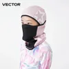 Cycling Caps Masks VECTOR Children Winter Cycling Mask Fleece Thermal Keep Warm Windproof Cycling Face Mask Balaclava Ski Mask Fishing Skiing Hat 230928