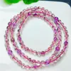 Bracelets à maillons Naturel Super 7 Quartz Triple Cercle Bracelet Femmes Guérison Pierres Précieuses Cristal Strand Bracelets Amoureux Bijoux Cadeau 1 PCS 5 MM