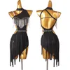 Stage Wear Vêtements féminins Jupe pour femmes Robe de danse de salon Costume Filles Robes de femme frangée 2023 Costume Fringe Line Vêtements de pratique