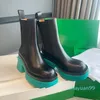 Bottes Martin classiques en cuir pour femmes, de haute qualité, avec poche en nylon, bottines noires de styliste, bout rond, semelles épaisses britanniques assorties