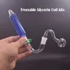 Bong con bruciatore a olio in vetro femmina da 14 mm, bobina di glicerina congelabile, bong ad acqua, sigaretta, gorgogliatore, tubo dell'acqua con tubo per bruciatore a olio in vetro maschio da 14 mm