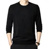 Men's Sweaters Fleece Sweater Cozy Knit Thick Warm Stylish Pullovers With Soft Plush For Fall Winter Wear Solid Color