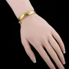 Charm Bracelets 1PC Baby Hand Ring Stylish Imitation Gold Bracelet Delicate Full Moon Blessings Cool With Bell For Kids Toddle186p