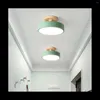 أكياس التخزين مصابيح السقف الحديثة LED Nordic Wood Lighting Thipture Indoor Luminaire Kitchen Bedroom Beant Bink