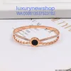 2023 Luxury Nail Roman numerals Diamond Bracelet Women Stainless Steel Rose Gold Couple Bangle Fashion Jewelry Valentine Day Gift for Girlfriend Proposal Wedding