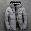 高品質の冬のメンズダウンジャケットフード付きノーザンウォームレタープリントジャケットマルチカラープリント