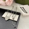 Fashion Brand Heart Pendant Necklace Women's Sier Vintage Simple Jewelry Necklace Style Letter Gift Accessories