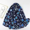 Lenços moda mulheres céu estrelado polka dot franja viscose xales cachecol senhora de alta qualidade envoltório pashmina roubou bufandas muçulmano hijab snood