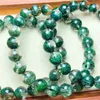 Link Bracelets Natural Green Garden Quartz Bracelet Fashion Gemstone Crystal Jewelry Bangle For Women Healing Bohemia Holiday Gift 1pcs