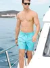 Men's Shorts Printed Elastic Waist Lace Up Clothing Summer 2023 Beach Swimming Hombre Loose Casual Breathable Gym Men Swimwear