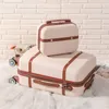 Valises GL Rolling Bagages Set Femmes Mode Combinaison Serrure Valise De Voyage Universel Sac Cosmétique Rétro 2pcs Chariot