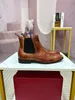 Chelsea boots designer Men Boots luxury leather high-quality Dual tone boots Size 39-45