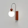 Wall Lamp Post-modern Cream Wind Sconce Lights Scandinavian Retro For Bedroom Corridor Light Fixtures Bedside Indoor Led Lamps