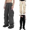 Men's Pants Multi Pocket Casual Trousers Wide Leg Street Slacks Gift Sock Foam House