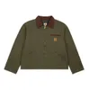 Jaqueta masculina marca de moda carhart novo lavável velho americano detroit workwear casaco de lona fino e fino