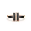 Kobiety Pierścienie luksusowe pierścionki projektantki mężczyźni marka cyrkonia pierścienie modowe regulowane 18 -karatowe złoto platowane zapleczeniowe prezent dla kobiet