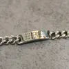 Braccialetti a maglie Classico Numero tomba Logo MM6 Bracciale Margiela Cuba Catena Acciaio al titanio Uomo Donna Coppia regalo Club Party Accessorio per gioielli