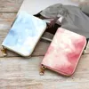 Top Designer Checker Flower printing Card Holder Wallet Men Women Short Wallets Graffiti Leather Woman Purse Fashion Credit Card Cardholder Man Coin Purses #057