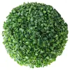 Decorative Flowers Home Decoration Plastic Topiary Balls Green Leaf Stuffed Indoor Grass DIY Ornament